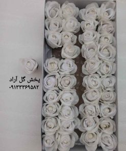 سر گل رز مصنوعی سفید