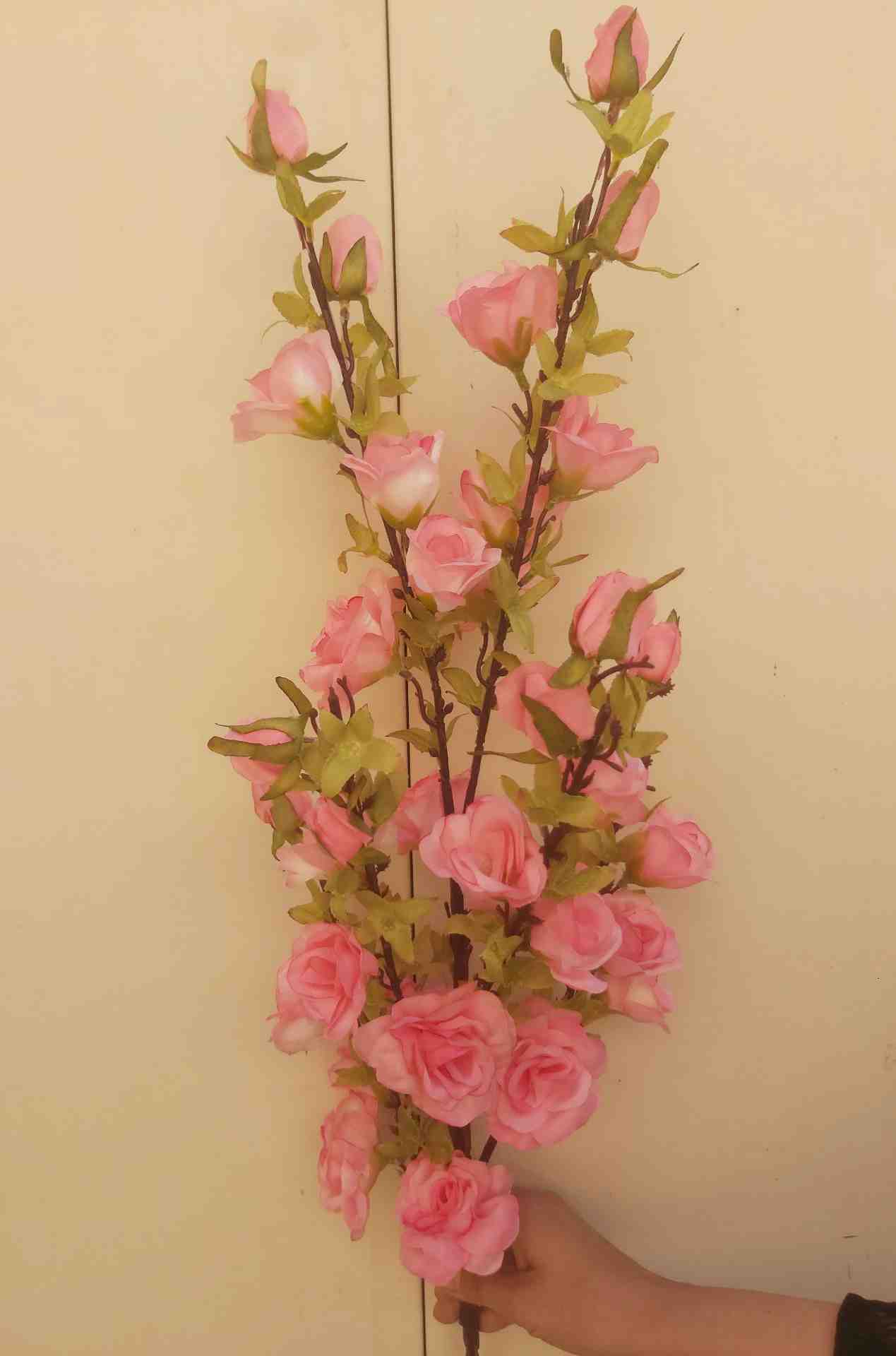 شاخه گل مصنوعی بلند رز مینیاتوری - Image 3