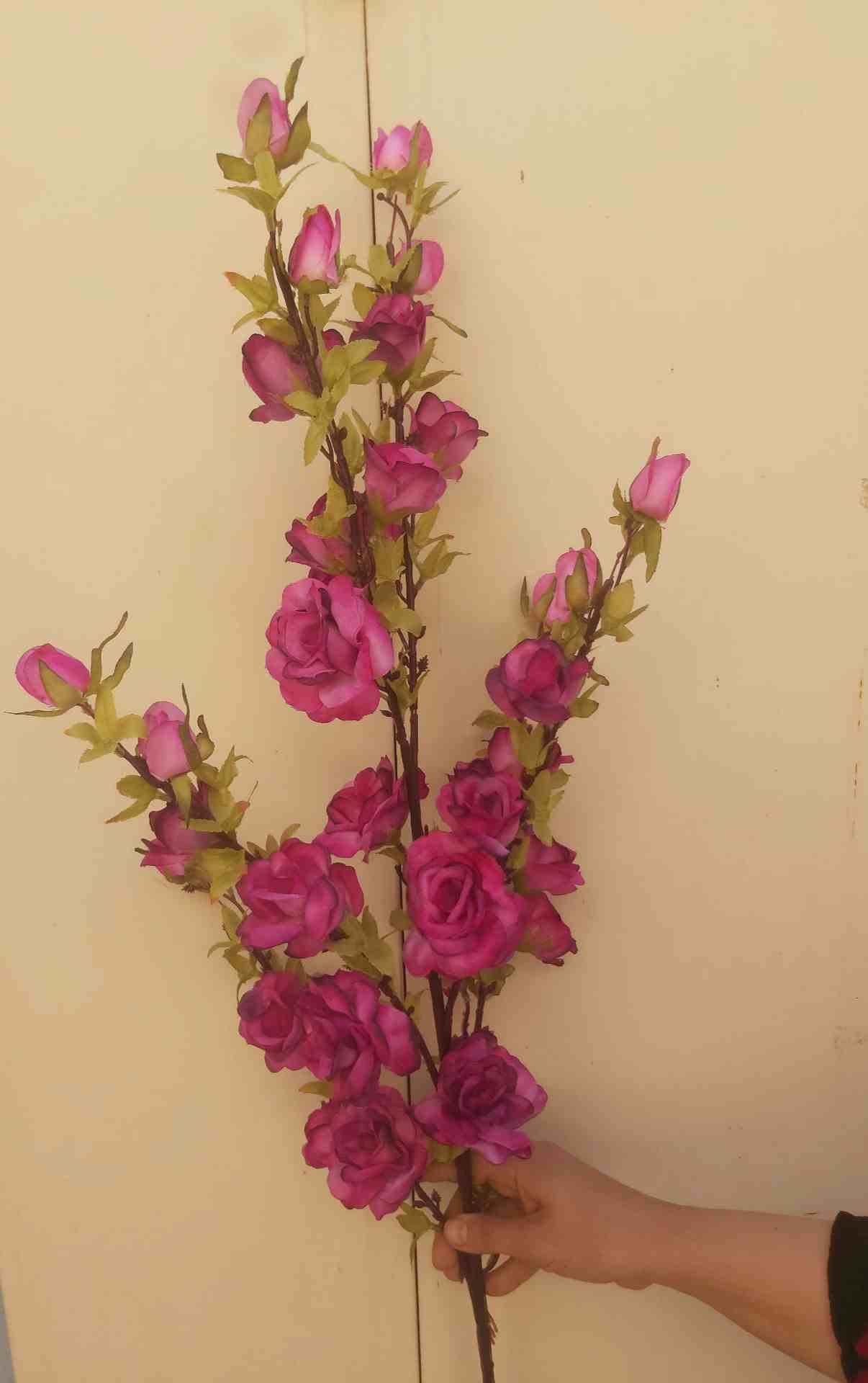 شاخه گل مصنوعی بلند رز مینیاتوری - Image 4