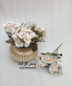 گل مصنوعی بابونه سفید برای گلدان