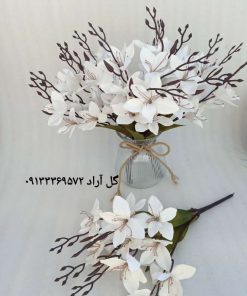بوته گل مصنوعی آلستر سفید برای گلدان با کیفیت عالی