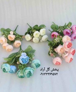 گل مصنوعی بوته پیونی وارداتی با کیفیت عالی